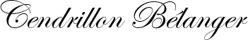 Cendrillon B&eacute;langer